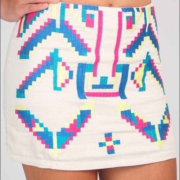 Shop Hopes Dresses & Skirts - Tribal print mini skirt from Shop Hopes Boutique