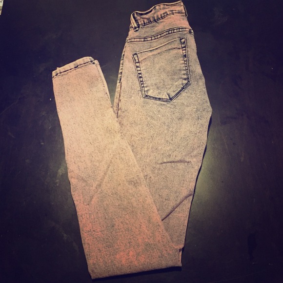 Zara Jegging Pink/Blue Denim