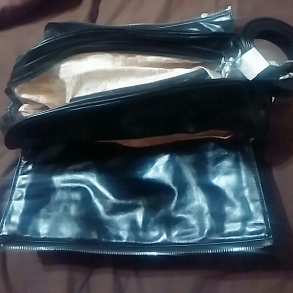 Classy leather patch work bag nicole Lee brand - Picture 2 of 3