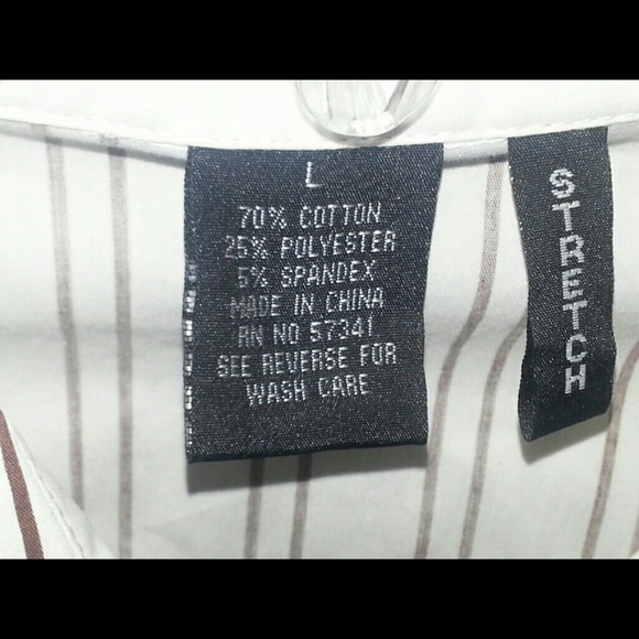 Brown Striped Shirt with a Belt - Picture 3 of 3