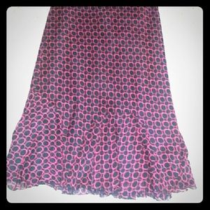 Red and black polka dot Skirt