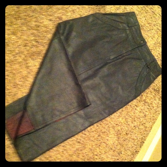 Dresses & Skirts - Reduced Dark grey leather pencil skirt size 38