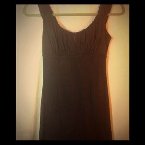 Suede knee length cute, brown dress!