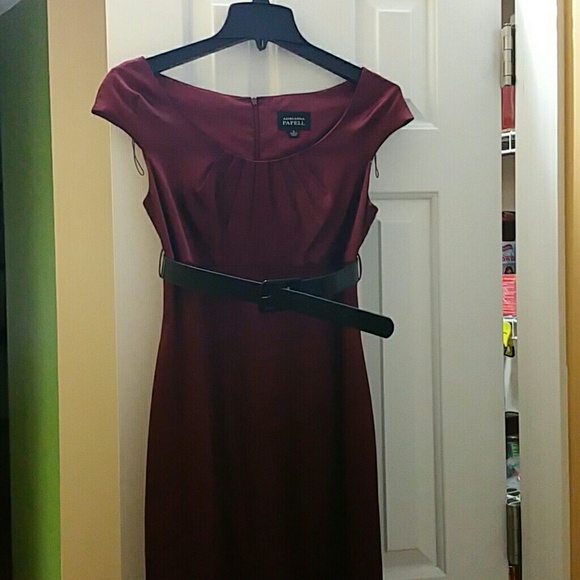 Wine colored evening cocktail/party dress