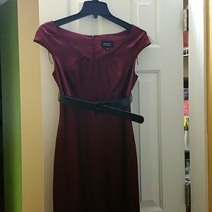 Wine colored evening cocktail/party dress