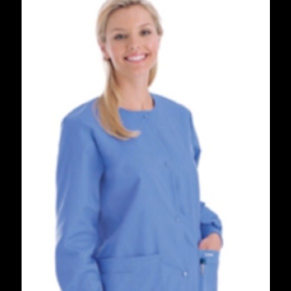 ❤️SOLD❤L️andau scrub Jacket Ceil Color Size Small