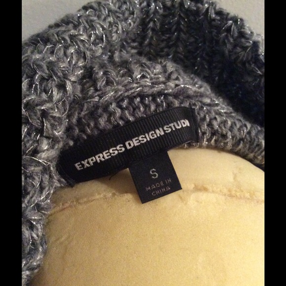 SALE! 🎄Express Studio Design gray silver Sweater - Picture 4 of 4