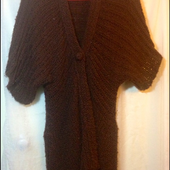 Beautiful warm, brown long sweater!