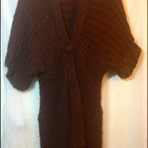 Beautiful warm, brown long sweater!