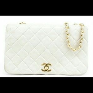 100% Authentic Chanel Vintage Beige Cross body