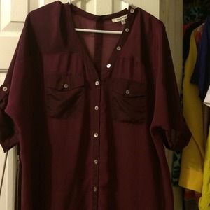 Maroon top