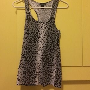 Wet Seal Leopard print racer back tank top