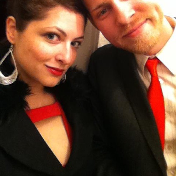 bebe black maxi coat w/ (removable) faux fur trim - Picture 2 of 3