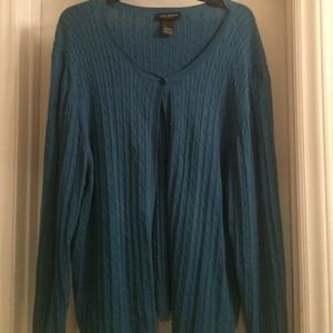 Blue cardigan