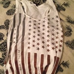 American flag tank
