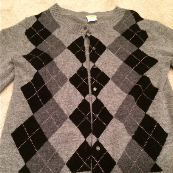 J Crew Argyle Sweater size XS