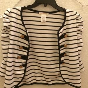 Black and white stripped cardigan