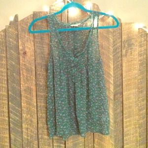 Vintagey green american eagle tank