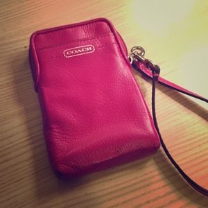 Coach iPhone wristlet