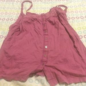 Button down tank top