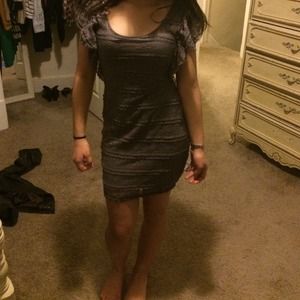 Long grayish purplish dress small