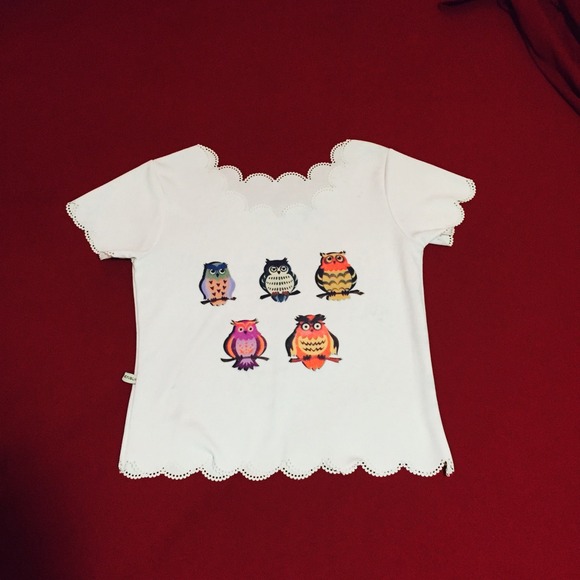 🚫SOLD🚫•|• Owl crop top