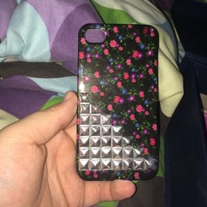 Studded Floral iPhone Case