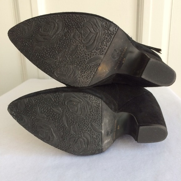 HOLD - Madison Harding Gold Tipped Fringe Boots - Picture 3 of 4