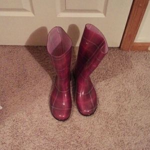 Cute Plaid Rainboots