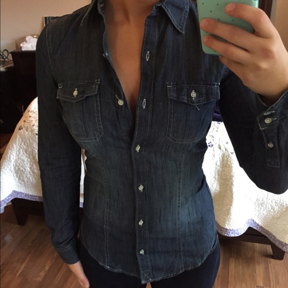 "Denim" button up shirt. Size xs