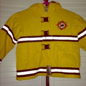 Adorable kids Fireman Rain Jacket