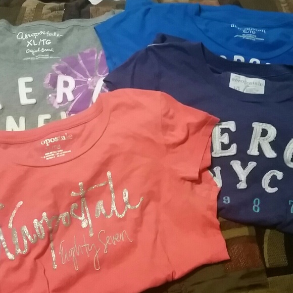 PRICE REDUCED!! FOUR aeropostale tee shirts