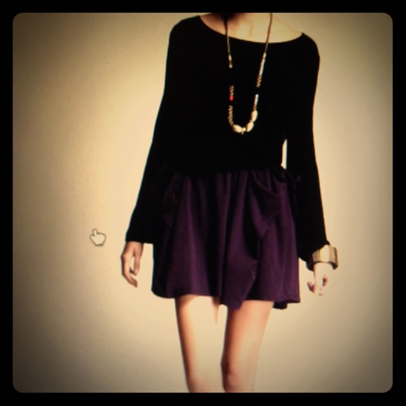 Geren Ford Open Pleat Purple Skirt -xs