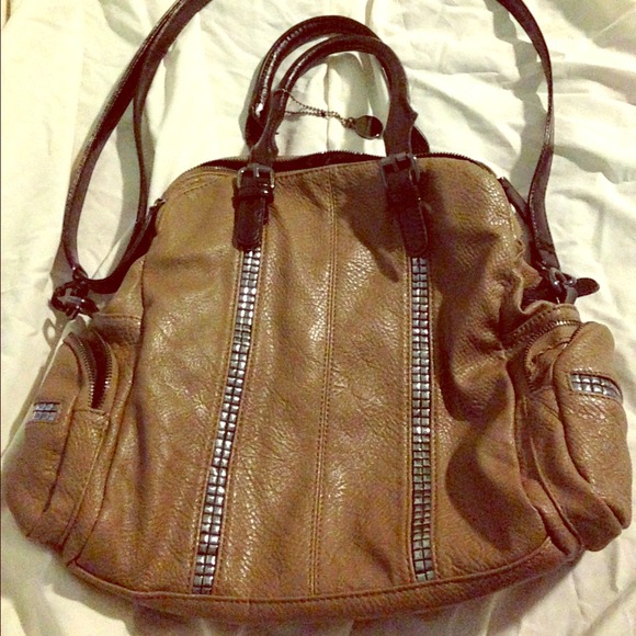 Brown hand bag