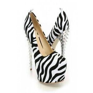 ZERBA PRINT SPIKE HEELS