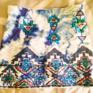 Express Aztec Miniskirt