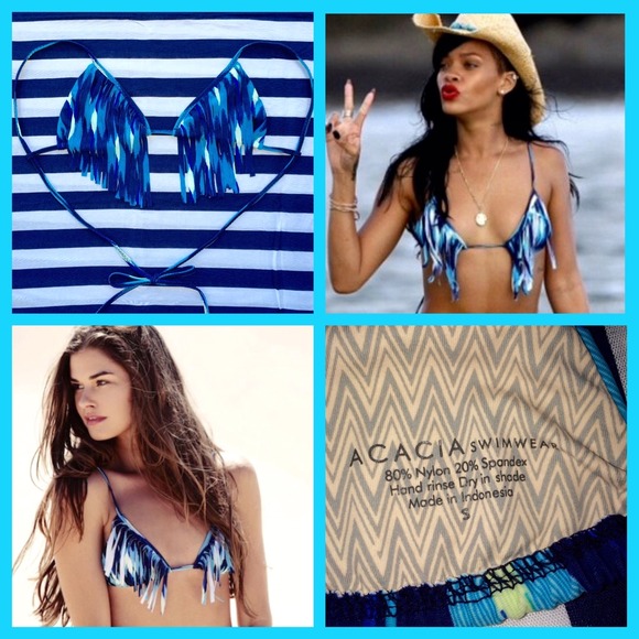 🚫SOLD🚫NWOT Acacia Montauk Blue Cantik Sz Small💙