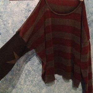 Brandy Melville American Flag Sweater