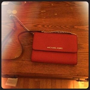 Red Michael Kors Crossbody