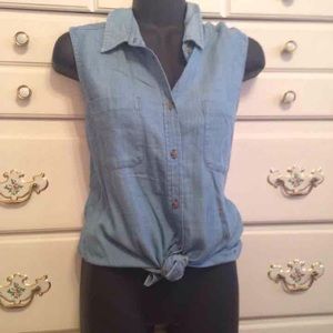 American eagle denim tank
