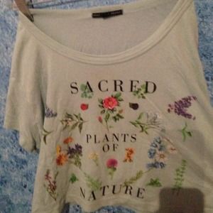 Urban Outfitters Sacred Plants of Nature Crop Top