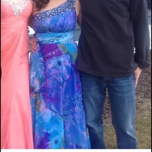 Prom or Semi Dress. Very vibrant colors.