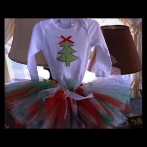 Christmas Tree Tutu Set
