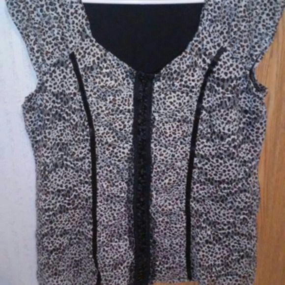 Fashion Bug Corset Style Cheetah Print Top