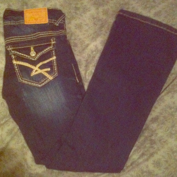 Flare dark wash jeans