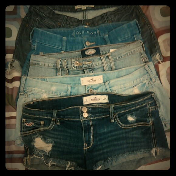 5 Pairs of jean shorts ~Bundle or Seperate