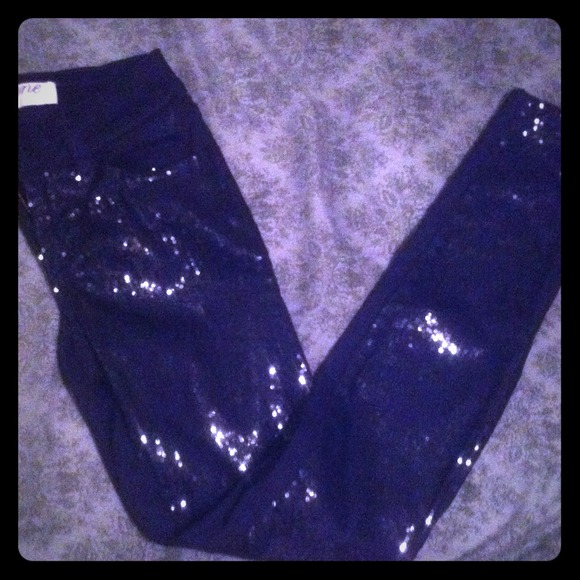 Black sparkly pants