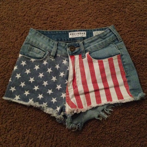 Pac Sun High Waisted Denim Shorts