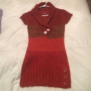 Orange and brown long top