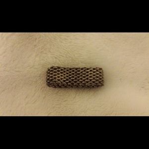 Authentic tiffany & co mesh ring size 7ish